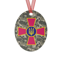 Load image into Gallery viewer, Ukraine Armed Forces Metal Ornament (Soldier Support)