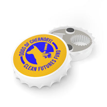 Load image into Gallery viewer, Dogs of Chernobyl Bottle Opener in Ukraine Colors