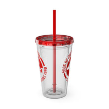 Load image into Gallery viewer, Sunsplash Tumbler with Straw, 16oz Dogs Of Chernobyl Logo