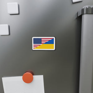 American/Ukraine Flag Magnet