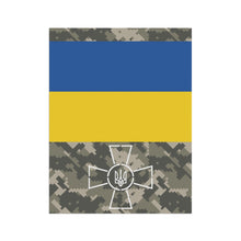 Load image into Gallery viewer, Ukraine Flag Armed Forces House Banner (Soldier Support)