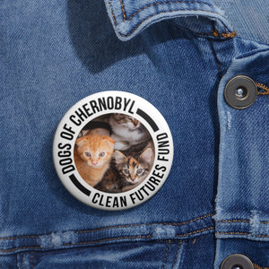 Dogs of Chernobyl Kitten Pin Buttons