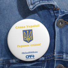 Load image into Gallery viewer, CFF #WeStandWithUkraine Pin Buttons