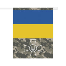 Load image into Gallery viewer, Ukraine Flag Armed Forces House Banner (Soldier Support)